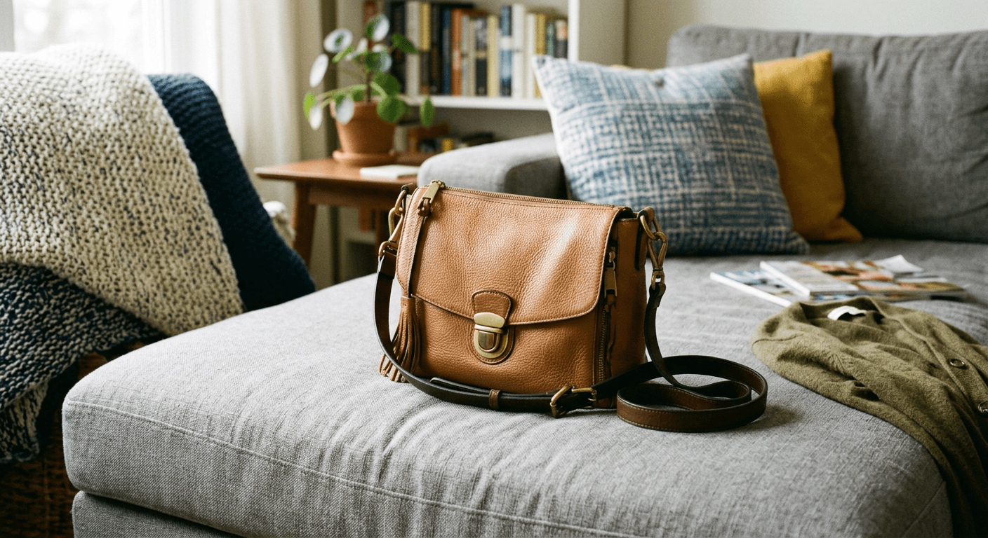 Before: Handbag photography: Create premium handbag and purse product photos that rival luxury brand campaigns.